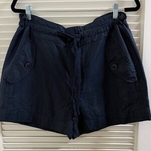 Vince Navy Drawstring Cargo Shorts